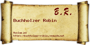 Buchholzer Robin névjegykártya